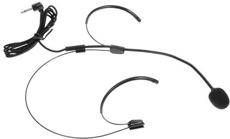Schwarzes Flexibles Headset Mikrofon aus Abs für Sänger und Dozenten | Kopfmontiertes Modell, Klare Signalübertragung, für Produktion und Live Performances