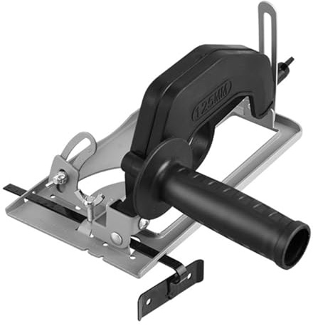 lyrlody Angle Grinder Stand, 45 Clamp Grinder Holder Bracket Cutting Machine Woodworking Table (Bracket&Guide Ruler)
