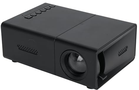 Tosuny Mini Projecteur, 1080p HD Home Theatre Video Projecteur, 100ANSI 6000LM LED Projecteurs, Correction Trapézoïdale, Compatible avec Les Téléphones Android iOS/HDMI/USB/PC