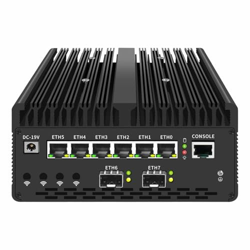 PcZinophyte Ultra 9 185H Firewall Mini-PC 4X 2X 10G SFP 6 * 2,5G LAN vPro Thunderbolt 4 2xNVMe Home Lab Server