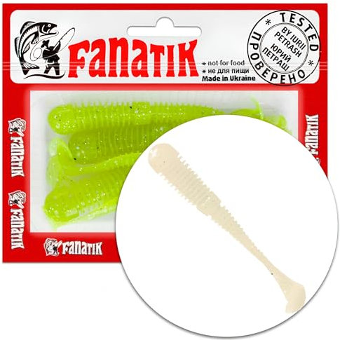 FANATIK Boxer 2 3 3.5 4.5 5-11cm Gummiköder Gummifisch mit Aroma Fanatic Jig Soft Bait Lure Kunstköder Angeln Köder Gummishad Twister (025, 3.5)