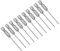 sourcing map 10 Pcs 1.6mm PH00 Magnetic Phillips Screwdriver Bits, 1/4 Inch Hex Shank 2.56-inch Length S2 Power Tool