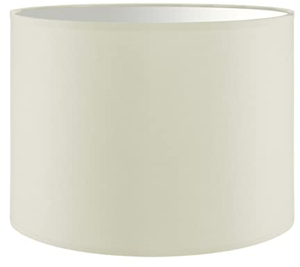 Home Sweet Home Moderner Lampenschirm Bling | Zylinder |25/25/19cm | Beige | Stoff-Lampenschirm aus Baumwolle | für E27 Lampenfassung | RoHS-geprüft | geeignet für Tischlampe