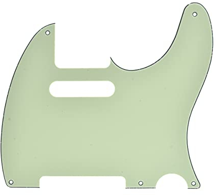 Dopro Pickguard / Schlagbrett für Gitarre, 5 Löcher, Vintage-Design, passend für USA/Mexikanischer Fender Telecaster, Mintgrün