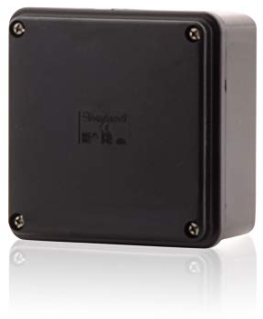 Installationsgehäuse, Abzweigkasten Aufputz mit Schrauben 100x100x50mm, IP65, Schwarz Verteilerkasten Leergehäuse Industriegehäuse, zur Aussen Anwendung geeignet