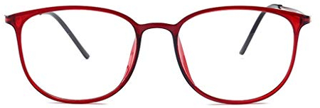 Augenoptik Brille 2.0, Großer Full Frame Lesebrille, Klare Sichtscheibe, Brillen, Damen modren, progressives blaues Licht, Computer-Frühlings-Scharnier-Brille 1.5 3.0 ( Color : Red , Size : 1.0 )