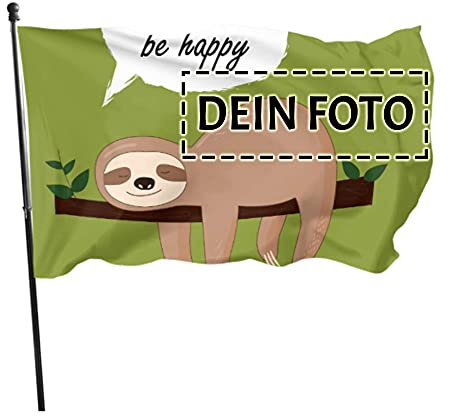 Personalisierte Flaggen Werbeflagge Werbefahne mit individuellen Design Text Logo und Bild (ohne Fahnenmast) - 3x5 ft (90x150 cm)