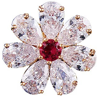 Vintage Brosche Für Damen Blatt Calla Lilie Brosche Mit Mikro-Intarsien Zirkon Und Perlen Brosche Fliege Schnalle-D