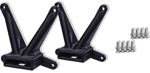 3IDEE Pack d'adaptateurs VESA Compatible avec moniteurs HP (22f, 24f, 24fw, 24fh, 27f, 27fw, 27fh, 22er, 22es, 24es, 24ea, 24er, 27es, 27ea, 27er) - kit de vis Inclus - 75x75mm - Pack Double (Noir)
