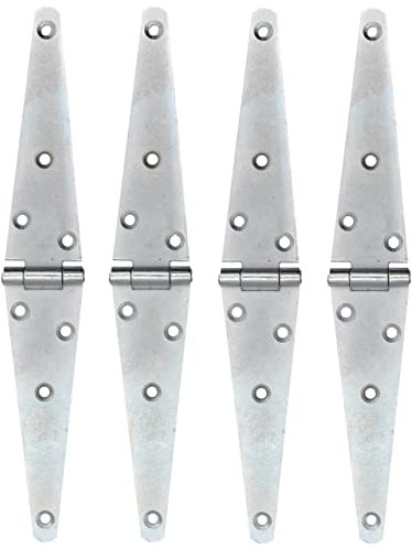 Strap Hinges Zinc Plated Gate Hardware - 6 Inch / 150mm - 2 Pairs