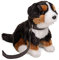 Uni-Toys - Berner Sennenhund Welpe, sitzend - Mit Leine - 19 cm (Höhe) - Plüsch-Hund, Haustier - Plüschtier, Kuscheltier