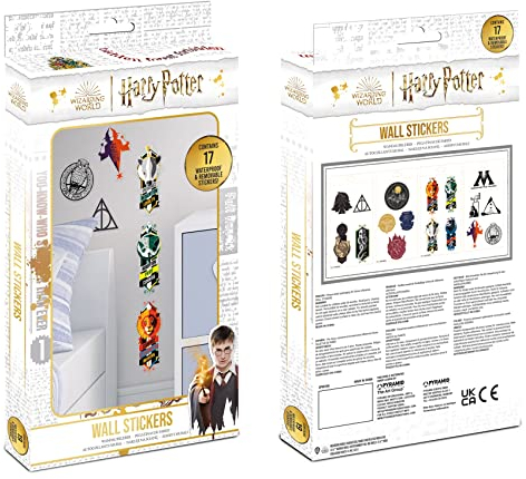HARRY POTTER - Set mit 17 Wandaufklebern für alle Oberflächen - Offizielles Lizenzprodukt