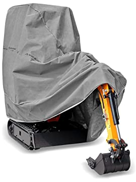 Cubierta para excavadora, lona impermeable y extrafuerte, transpirable, para excavadora pequeña, lona para excavadora pequeña, cubierta contra lluvia, nieve, viento, radiación UV, hojas