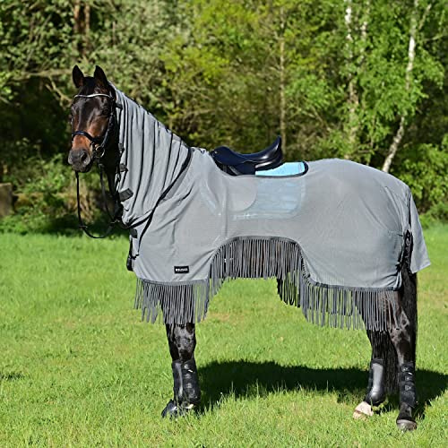 Ausreitdecke MOSKITO-FRANSEN III | Farbe: schwarz , Größe: