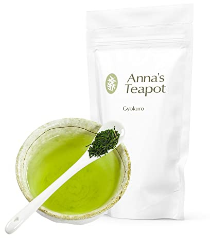Anna's Teapot Gyokuro grüner Tee bio aus Japan - Premium Japanischer loser Grüntee aus biologischem Familienanbau im wiederverschließbaren Beutel - 100g