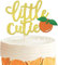 1 Stück Little Cutie Cupcake Topper Glitzer Orange Tortendeko Cake Topper für Zitrus Thema Baby Dusche Kinder Geburtstag Party Mandarine Clementine Obst Party Kuchen Dekorationen Zubehör