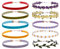MILAKOO 10 St.Kropfband für Frauen Samt Choker Set Damen Spitze Halsband Blumen Halskette Mädchen