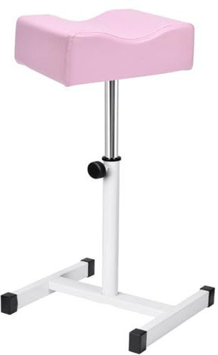 FLOLXNB Repose-pieds pour pédicure, manucure, massage des pieds, manucure, beauté des ongles, repose-pieds réglable en hauteur pour la maison, le salon de beauté, le spa, le tatouage (rose)