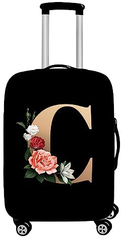 Mateju Housse Valise 3D Imprimé Housse de Valise Élastique Housse Protection Valise Lavable Housse de Protection pour Bagages Luggage Cover en Spandex S-XL (Rose C,L)