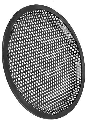 MACHSWON Auto Audio Lautsprecher Subwoofer Subwoofer Metall Waffel Grill Abdeckung Protector Universal 8 Zoll Schwarz