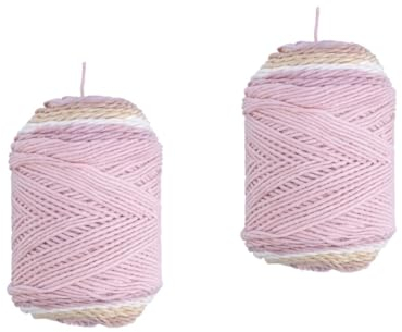 STOBOK 2rollen Bunte Strickwolle Fädig Für DIY Dicker Weicher Garn Für Schals Mützen Und Decken Für Kreative Häkel Und Strickprojekte Regenbogenfarben Clove