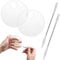 Abeillo 2-Piece Makeup Mixing Palette - Round Foundation Blending Palette with Makeup Spatula for Cosmetic Mixing