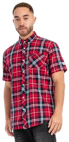 Lonsdale Herren Kurzarmhemd schmale Passform BRIXWORTH