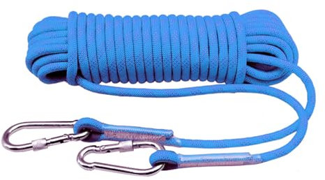 Outdoor-Seil, 10 mm, statisches Kletterseil, 10 m, 20 m, 100 m, 200 m, Sicherheitsseil, Rettungsseil, Flucht, Abseilseil, Baumklettern, Angelseil (Colo