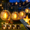 Ollny Lichterkette außen Dimmbar, 30M Lichterkette Outdoor strom 50+3 G40 Glühbirnen mit Fernbedienung für Garten Party Terrasse (Warmweiß)