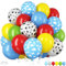 Ballons inspirés de l'histoire avec jouet, 30 cm, rouge, bleu, jaune, vache bleu ciel, nuages pour enfants, jouet d'anniversaire, décoration de fête inspirée