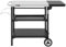 Royal Gourmet Desserte Extérieure pour Plancha, 3 Étagères Chariot pour Barbecue avec Dessus de Table en Acier INOX 70 x 50cm et Table d'Appoint Pliable de 30 x 50cm, Convient pour Cuisine et Jardin