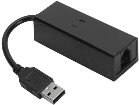 Modem de fax, Modem de fax Externe USB 2.0, Modem de données de fax Externe USB 56K Plug and Play pour Ordinateur Portable, Modem de fax pour Win 10 8 7 Vista XP