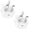 USB C Plug UK, USB C Fast Charger Plug Power Adapter for iPhone 16/15/14/13/12/11 Pro/Pro Max/XS Max/XS/XR/X/SE /8, for iPad Pro, for Samsung S23 Ultra/S22/S21, Type C Wall Plug Charging Head