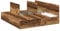 vidaXL Stauraum-Bettgestell Altholz MDF mit integriertem Stauraum für Matratzen bis 200 cm, rustikales Design für Haupt- und Gästezimmer, platzsparende Möbel, Holz Reclaimed, großes Schlafzimmer