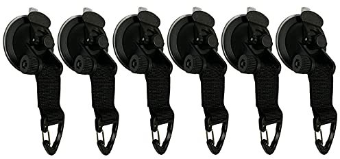 BANGHA Awning Rail Hooks,RV awning hook Tents Camping Tarp Awning Securing Hook Suction Cup With Strap Heavy Duty Tie Down Car Mount