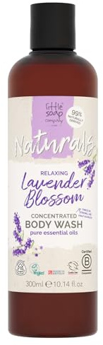 Little Soap Company Naturals Lavender Blossom Hand & Body Soap Bar, 100g | Natural lavender blossom soap bar for cleansing hands and body; vegan and made for everyday use.