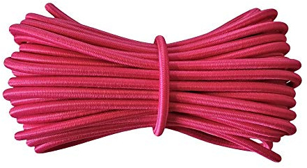 Corde élastique ronde - Bungee Shock Cord - diamètre 5 mm - Rose - 10 mètres