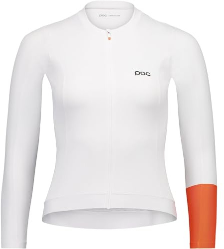 POC Cadence L/S Jersey Women's – Road Cycling Jersey for Road Cycling with All-Day Comfort, Quick-Drying Fabric, Three Rear Pockets Plus Zipped Pocket, YKK Vislon Zip
