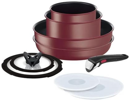Tefal Batterie de cuisine 9 pièces Ingenio IH Mauve Unlimited Tous feux + induction - L7769192