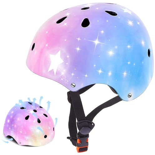 JIFAR Fahrradhelm Kinder (3-5-8-14 Jahre), Multisport-Fahrradhelm Kinder Mädchen and Jungen für Fahrrad, Scooter, Inline-Skating & Skateboarding