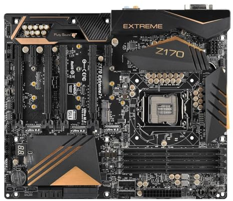 Scheda madre Scheda madre Fit For ASRock Z170 Extreme7+ Intel LGA 115 DDR4 64GB supporta CPU Core i5-6500 i7-7700K PCI-E 3.0 USB3.1M.2 HDMI ATX