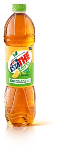 Estathé Zero Limone - The Freddo, Senza Zucchero, con Vero Infuso di Foglie di The e Succo di Limone, Bevanda Analcolica Senza Glutine, Confezione da 6 x 1.5 litri