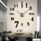 DIY Aufkleber Wanduhr Wandsticker Wanduhr mit 3D Visuelle Aufkleber DIY Wanduhr Uhr für Zuhause und Büro