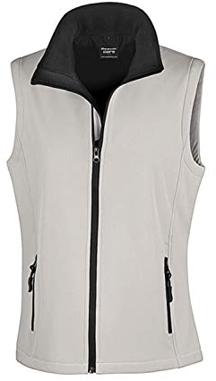 Result Women's Core Printable Bodywarmer Outdoot Gilet, White (WHI/Blk), 16(Size:XL)