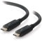 C2G Cable USB-C a USB-C Thunderbolt 3 de 100 W para entrega de energía y transferencia de datos adecuado para su uso con Galaxy S10, MacBook Pro, iPad Pro, Dell Latitude Google Pixel, Nexus, Huawei y
