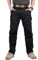 MAGCOMSEN Herren Draussen Dauerhaft Multi Taschen Entspannt-Fit Taktisch Cargohosen Arbeitshose, Schwarz, 32