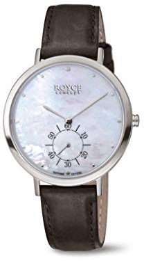 Boccia Damen Analog Quarz Uhr mit Echtes Leder Armband 3316-01