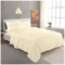 Luxury Flannel Plain Super King Sheet Wrinkle Free Flat Bedding Super Soft Bed Top Breathable Hypoallergneic Bed Sheets, Cream
