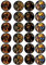 24 Muffin & Cupcake Aufleger Premium Esspapier Bumblebee C1