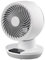 8” Table Circular Desk Fan Ultra High Speed 3 Blade Contemporary modern design Remote Control Heavy Duty Electric 50w Smart Table Cooling Fan Air with 3 Speed, Home Office Commercial Fans White